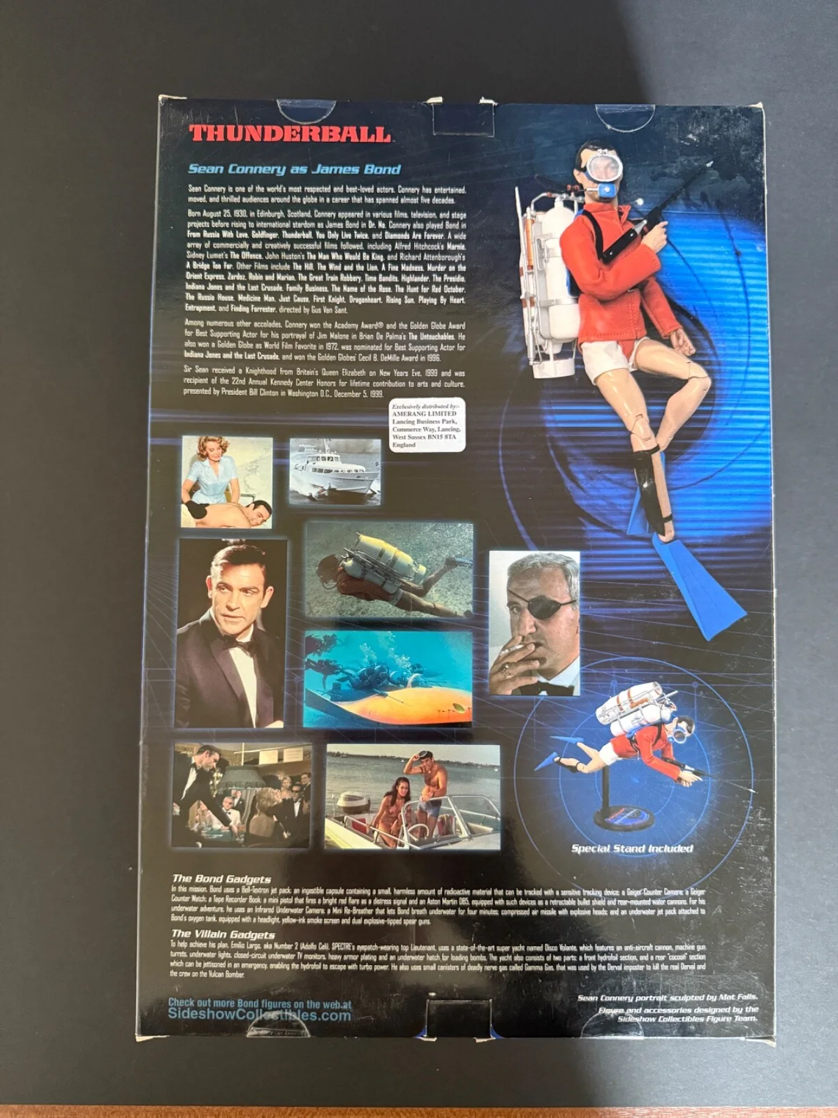 2002 Sideshow 12” 1/6 Figure JAMES BOND 007 - THUNDERBALL SEAN CONNERY, image 3