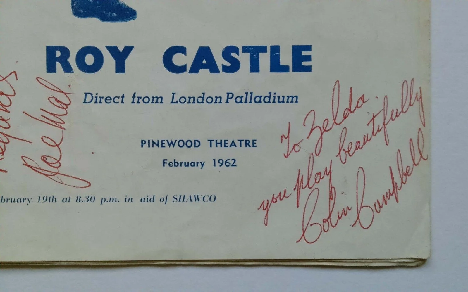 Old Signed Roy Castle Show Programe 9 Signatures Photo Actor Singer South Africa, изображение 5