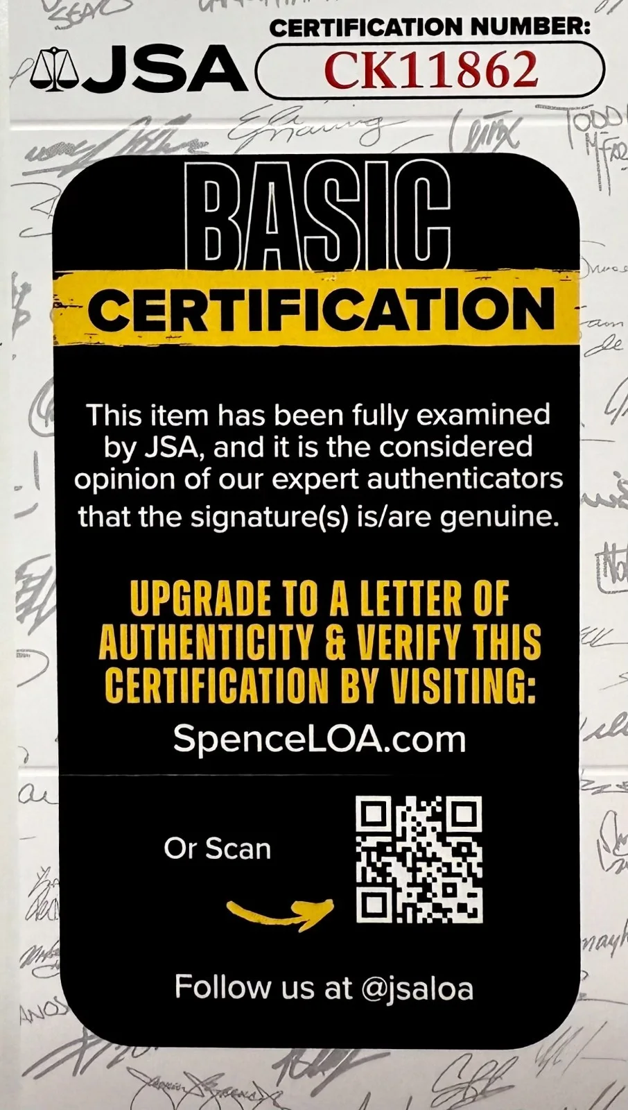 Robert Stack — ROBERT STACK Signed Autographed 3" x 5" INDEX CARD MOST WANTED JSA CERTIFIED, image 4