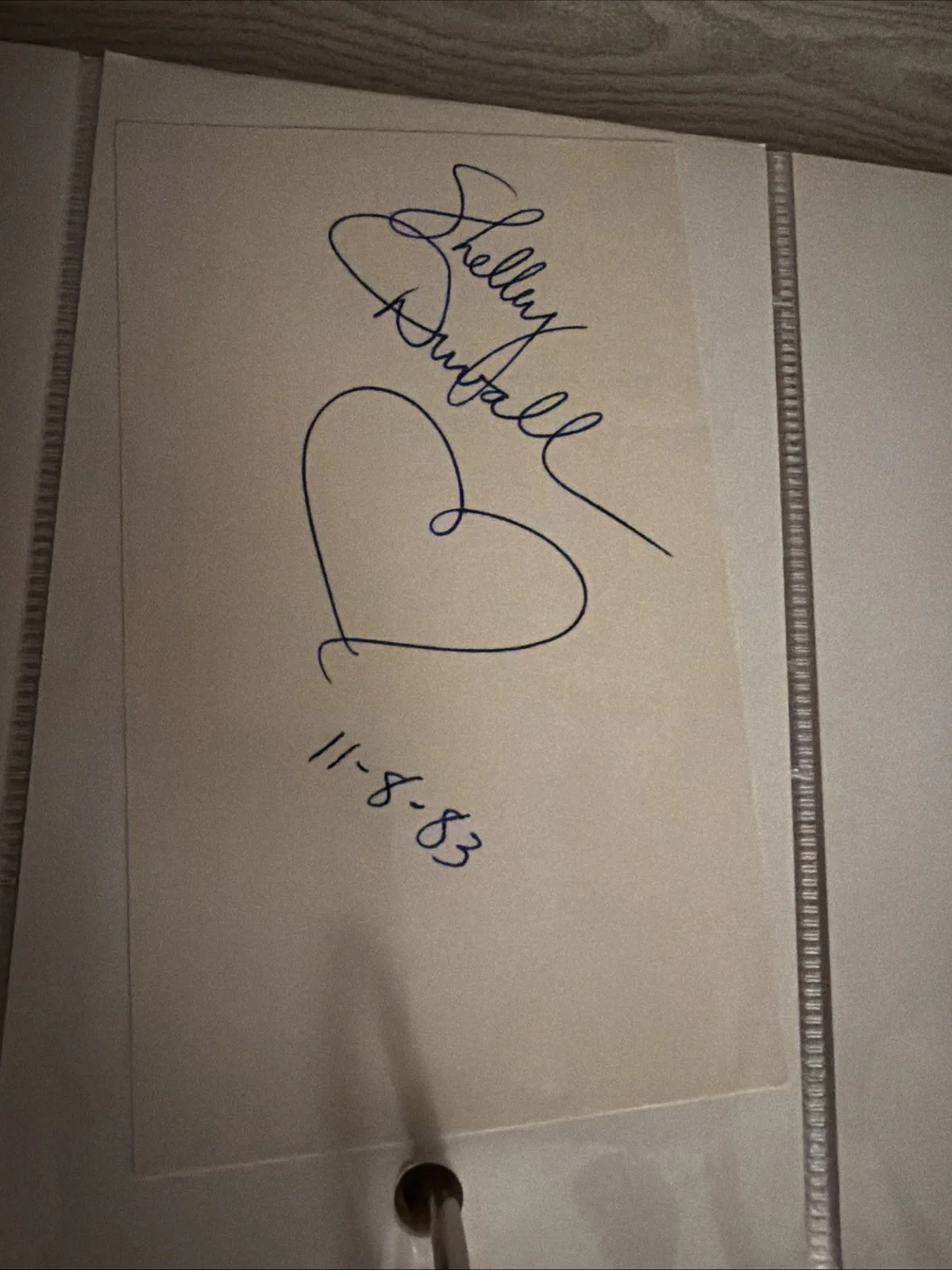 Shelley Duvall Signed 1983 Cut Autograph The Shining Wendy Torrance, изображение 2