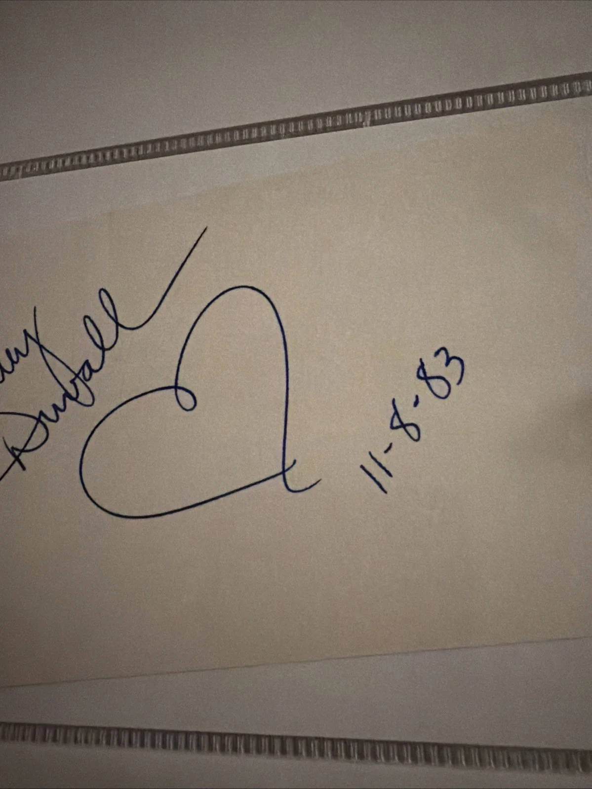Shelley Duvall Signed 1983 Cut Autograph The Shining Wendy Torrance, изображение 3