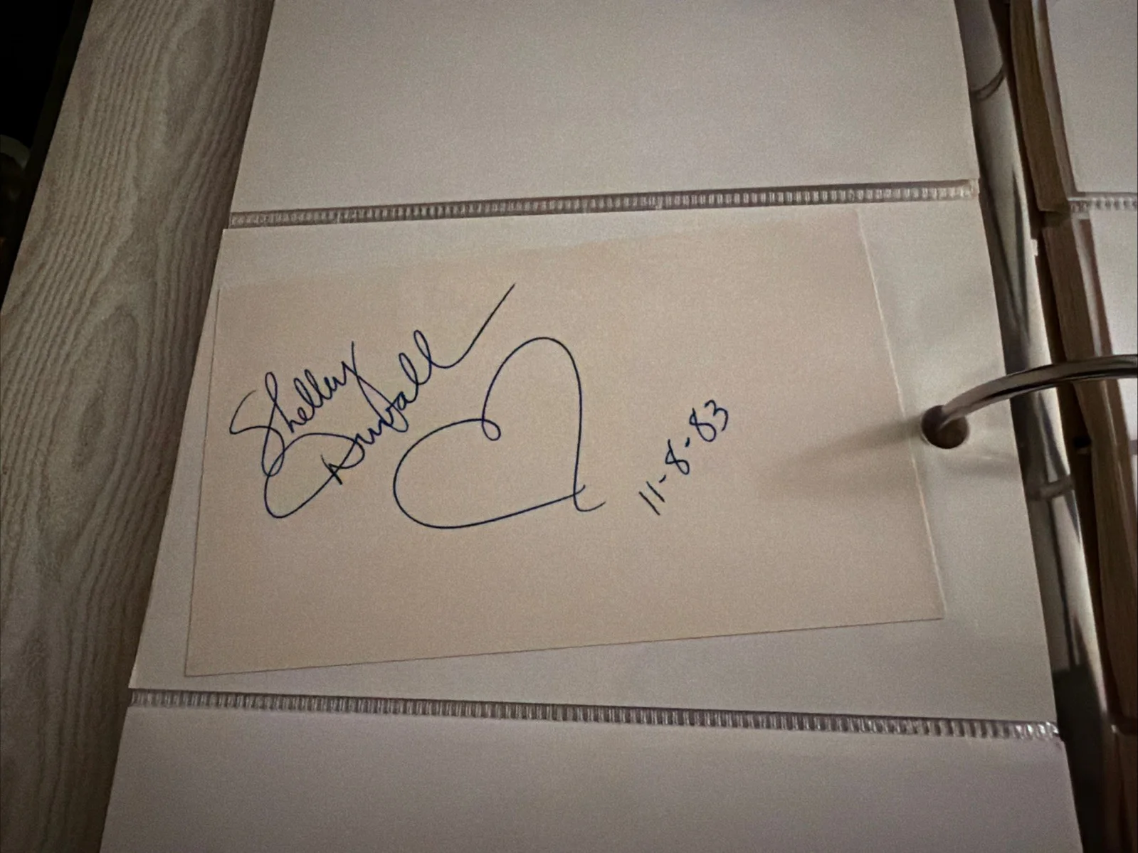 Shelley Duvall Signed 1983 Cut Autograph The Shining Wendy Torrance, изображение 4