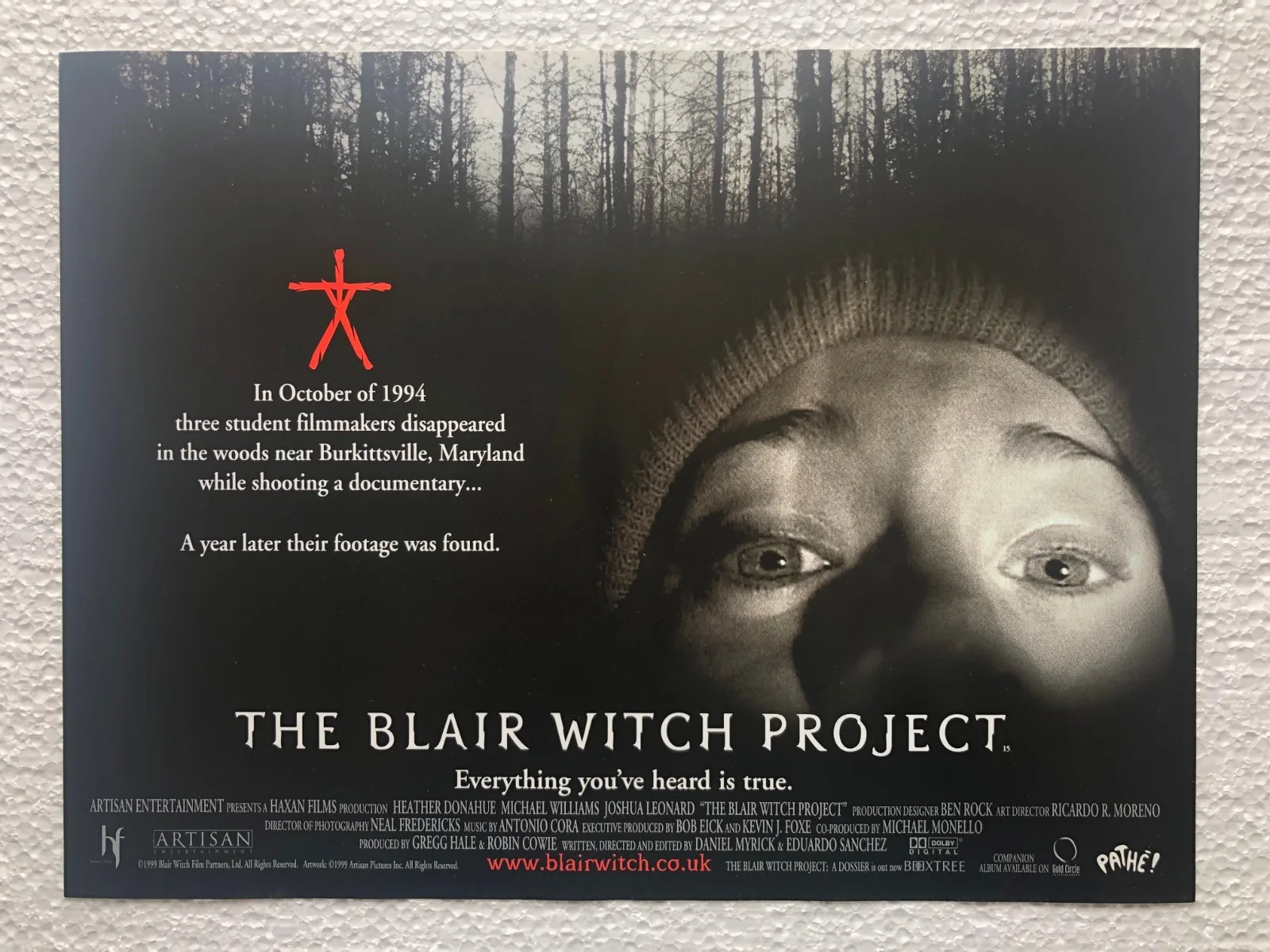 The Blair Witch Project (1999) 2 x mini alternate Movie Posters (16 x 12 inches), изображение 3