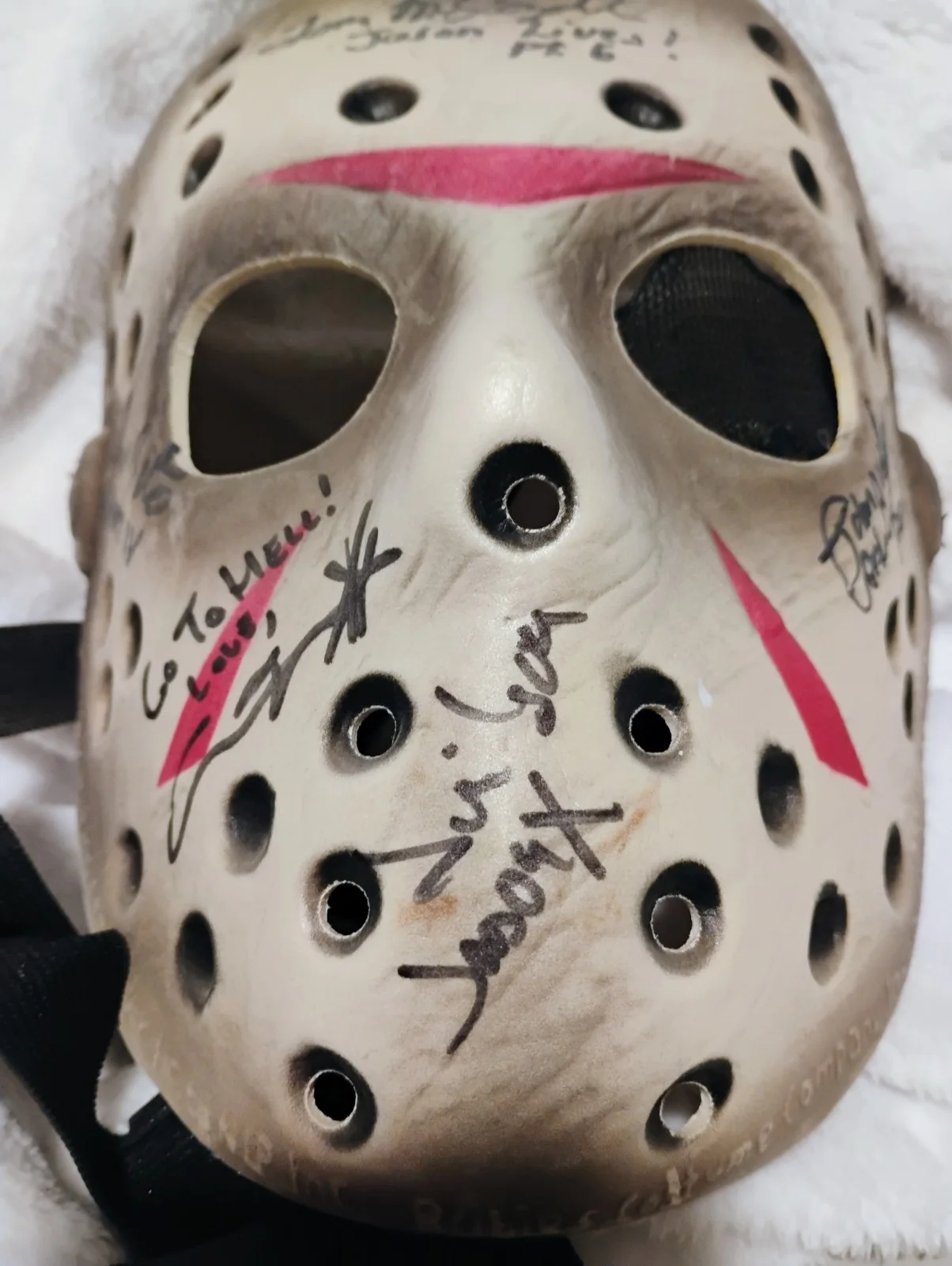 Jason Mask Signed By five Directors, image 2