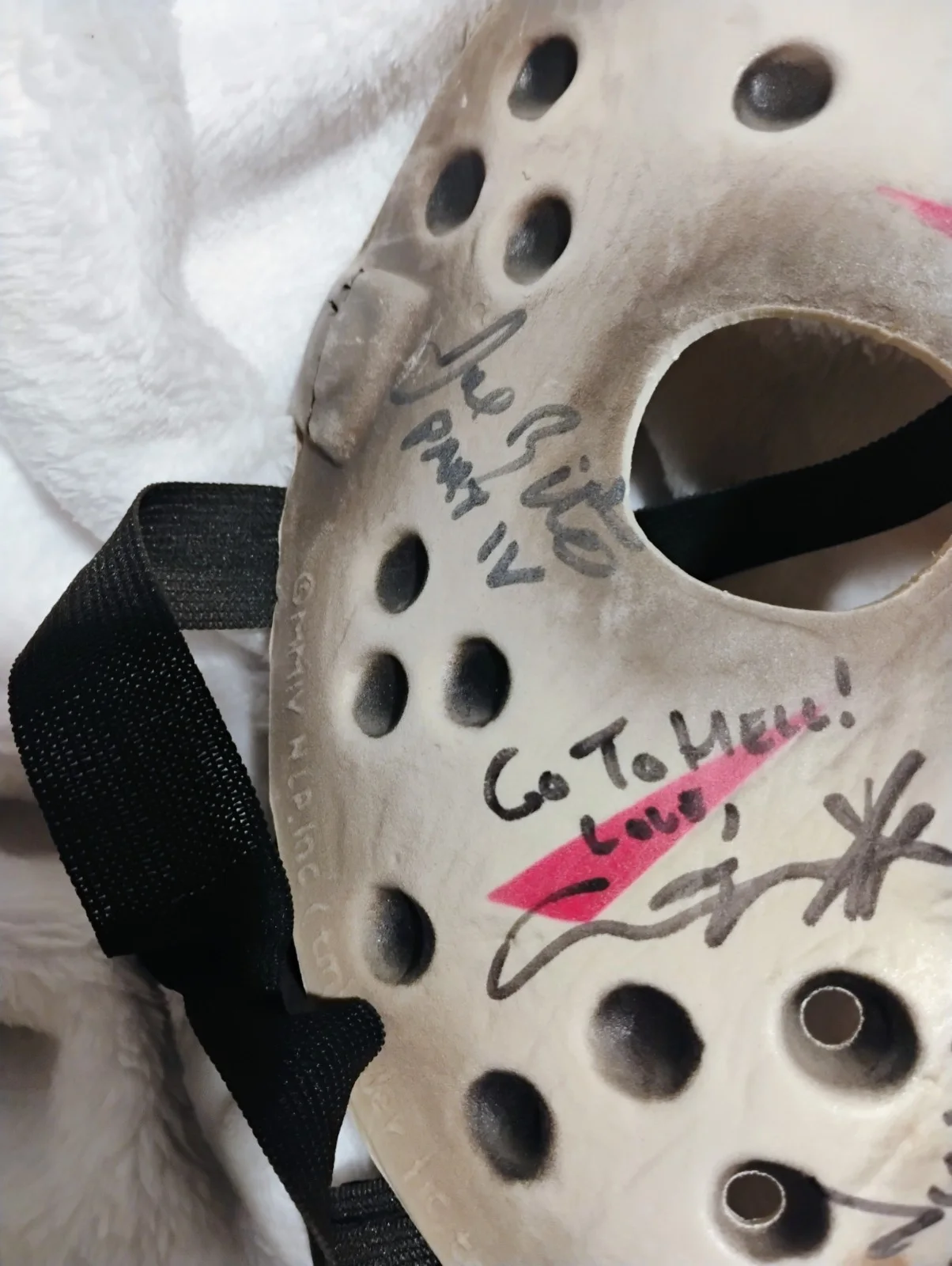 Jason Mask Signed By five Directors, image 3