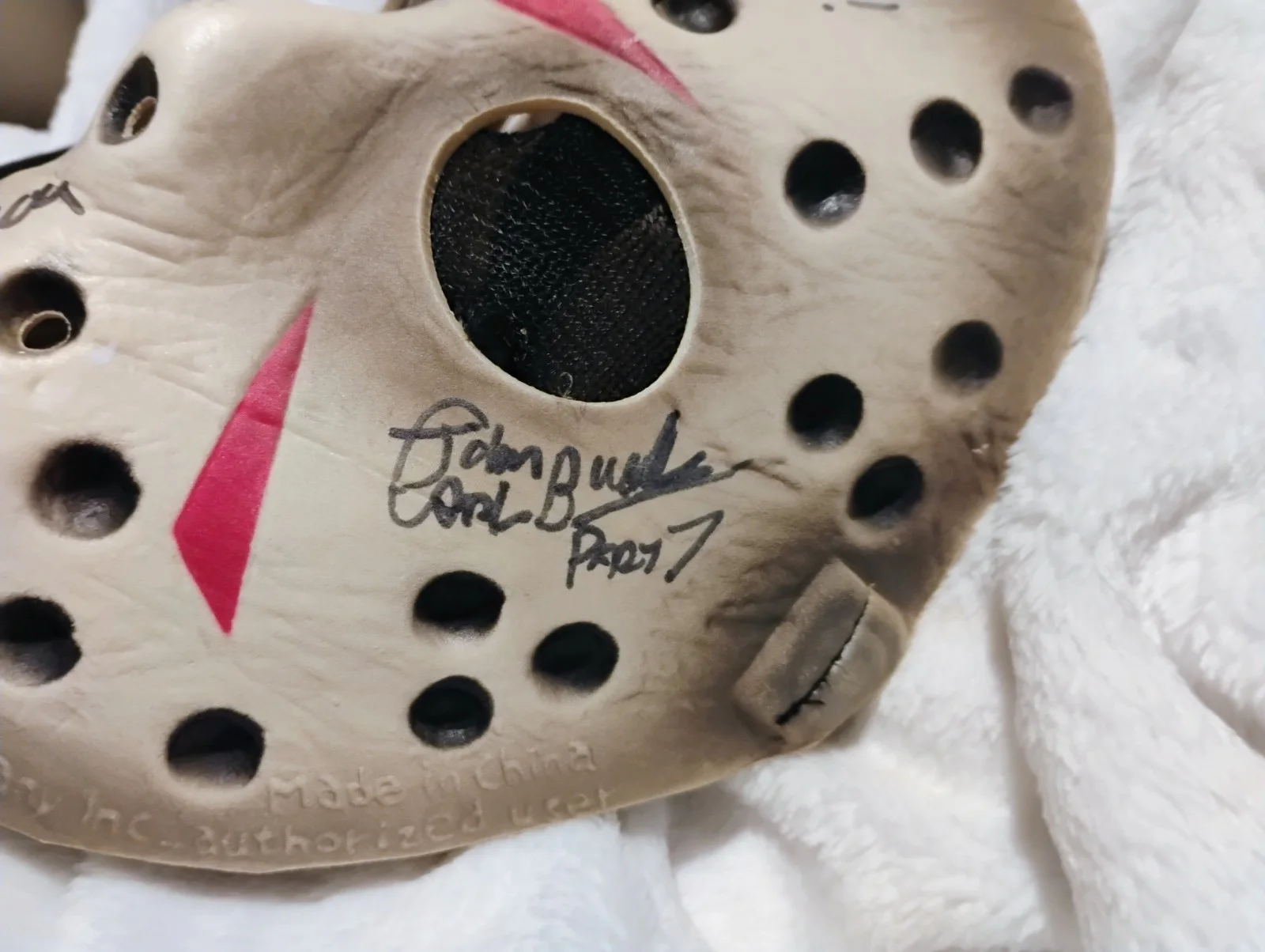Jason Mask Signed By five Directors, image 4