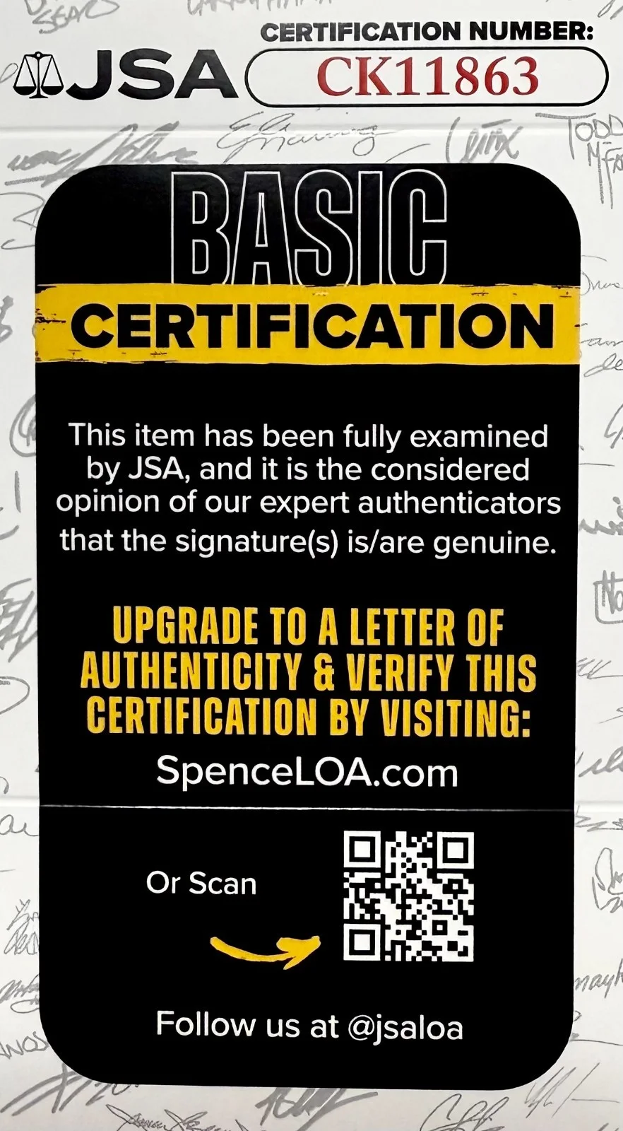 Robert Stack — ROBERT STACK Signed Autographed 3x5 INDEX CARD THE UNTOUCHABLES JSA CERTIFIED, image 2