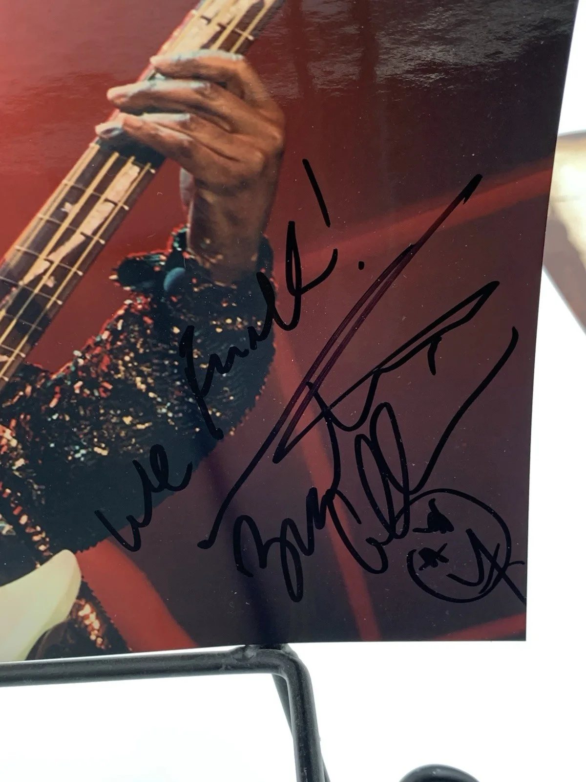 Bootsy Collins 2 Concert Photos Signed & COA See Pics (One Damaged) Funkadelic., изображение 3