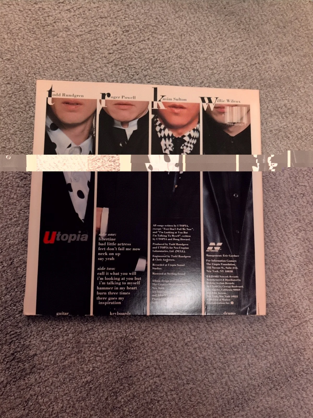 Todd Rundgren and Band Autographed Utopia Album 1982, изображение 5