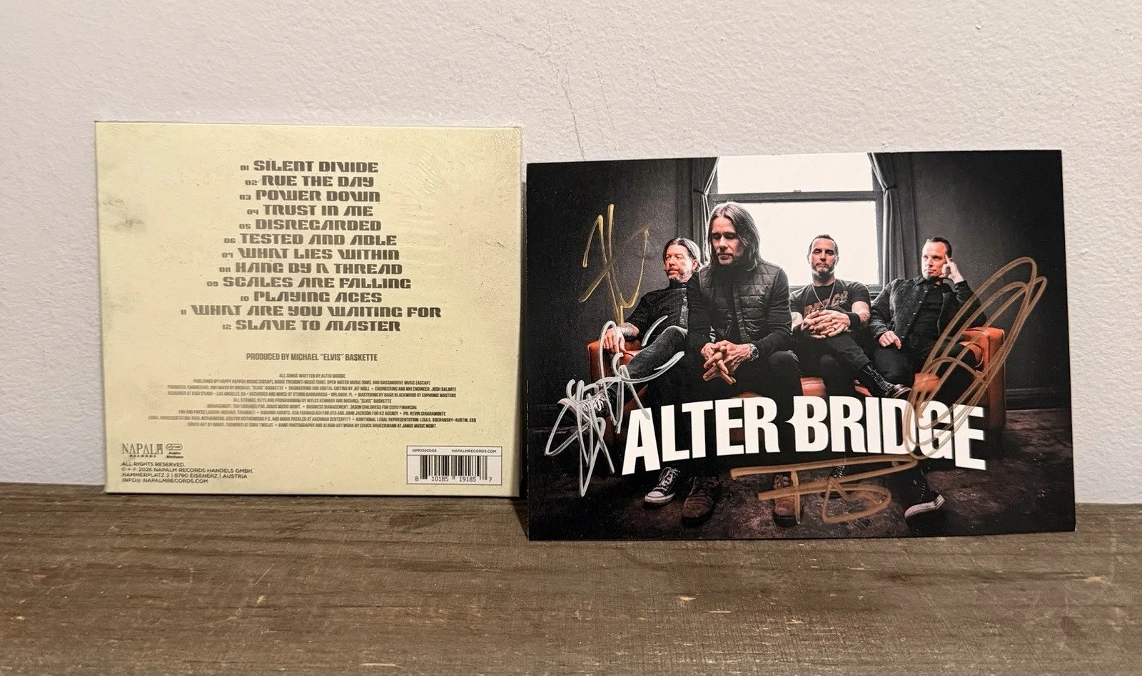 ALTER BRIDGE AB CD w SIGNED Card Mark Tremonti Myles Kennedy Autographed, изображение 2