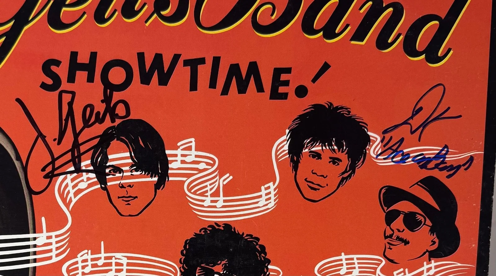 The J. Geils Band Signed Showtime Vinyl Record Album LP 3 Autographs JSA COA, изображение 2