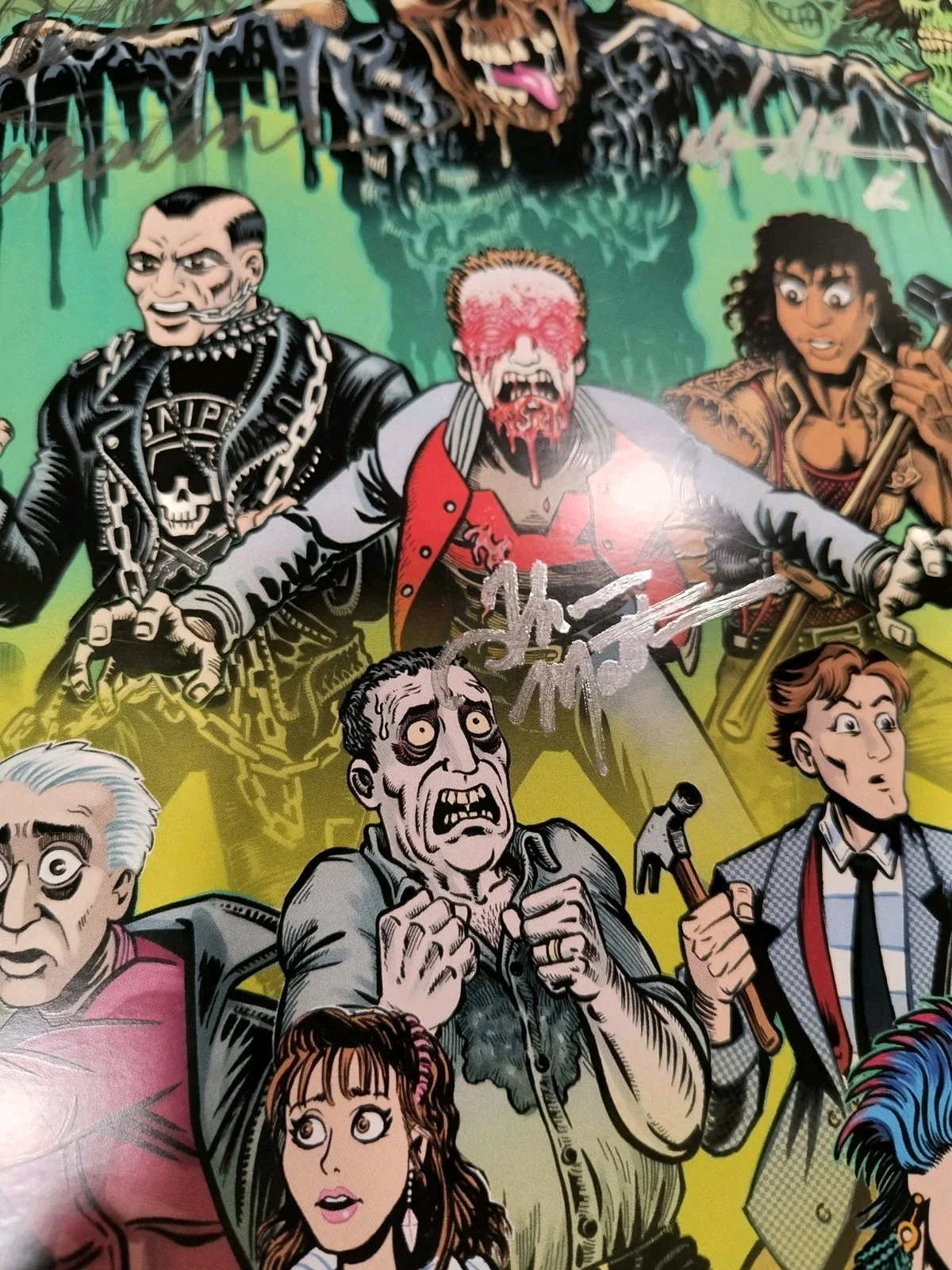Return Of The living Dead Signed Cast Poster 40th Anniversary ROTLD horror COA, изображение 5