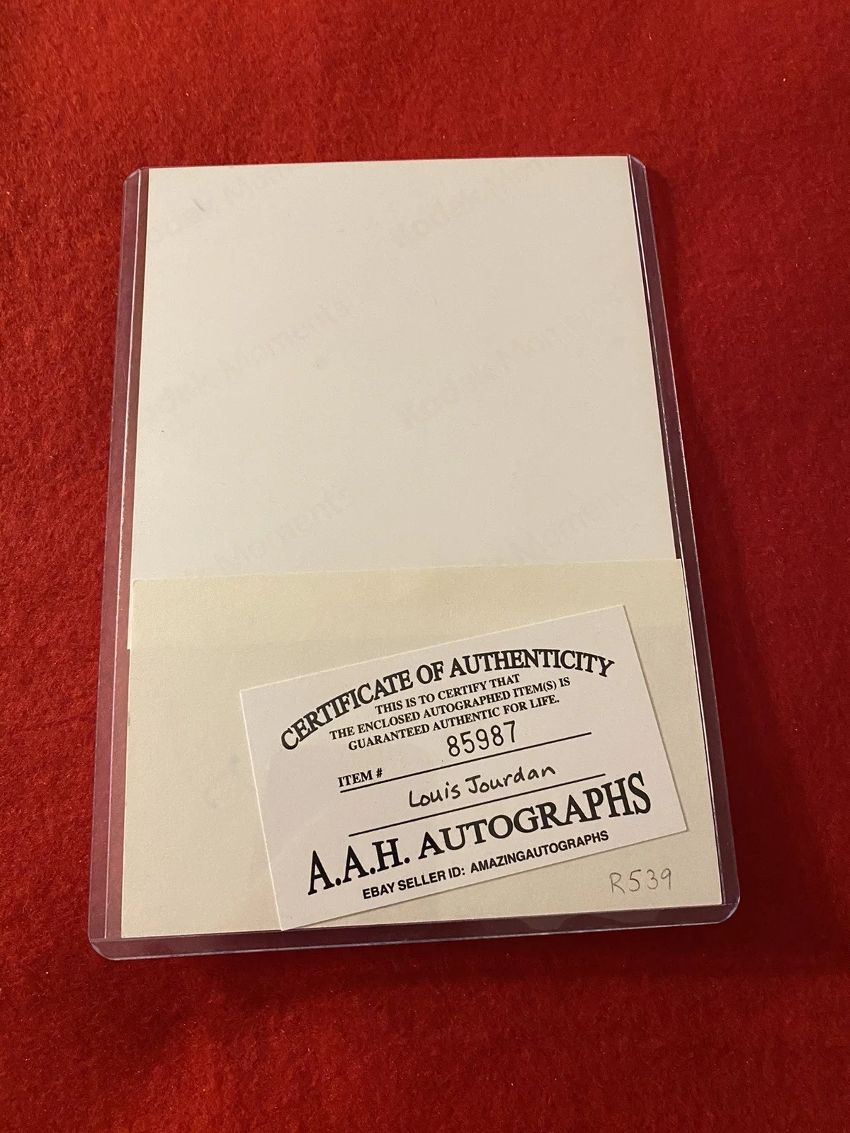 James Bond Autograph - Louis Jourdan - “Octopussy” Kamal Kahn. W/COA + Photo., изображение 2