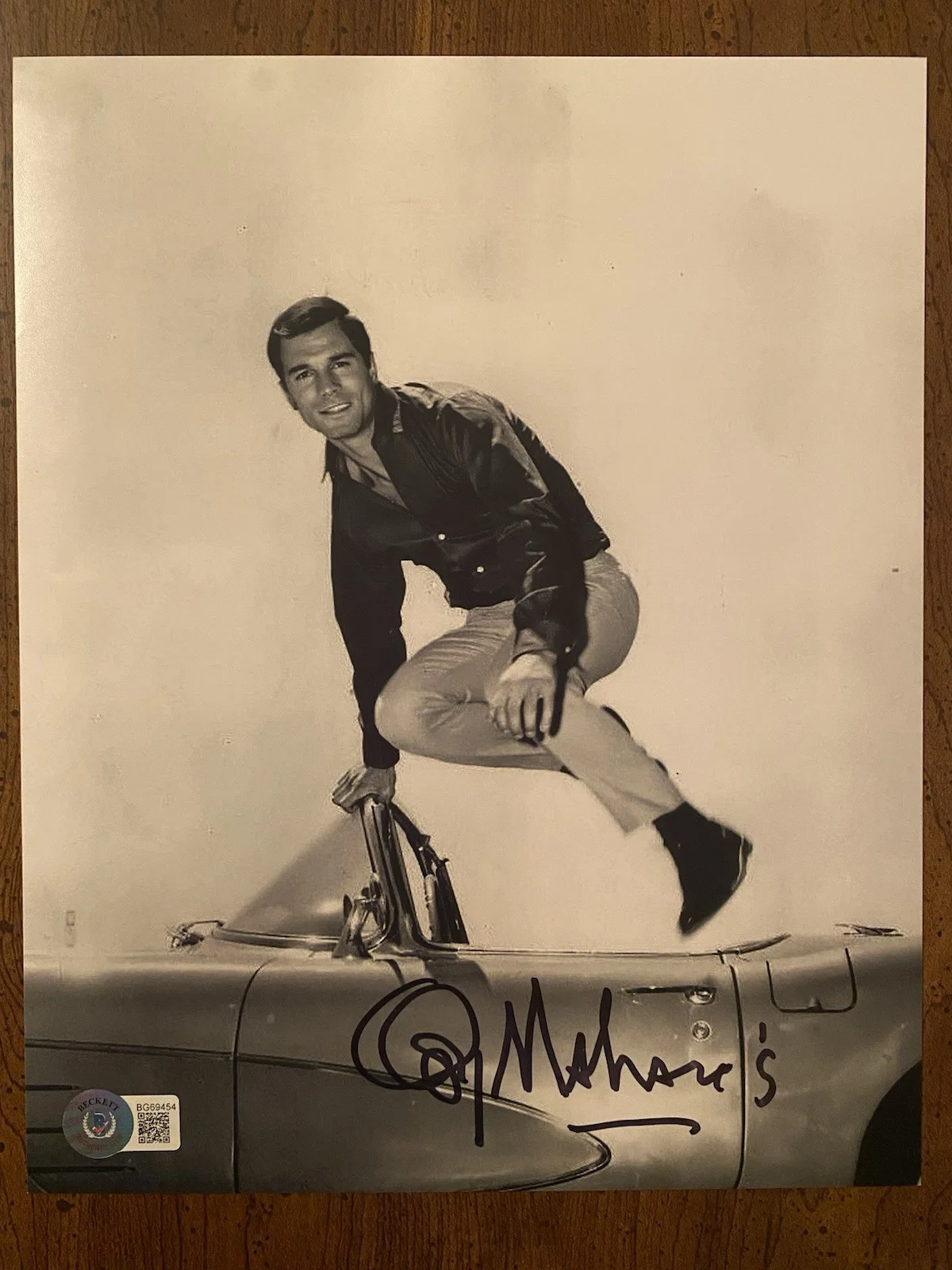 George Maharis — George Maharis Signed Autographed Photo With Beckett COA Route 66