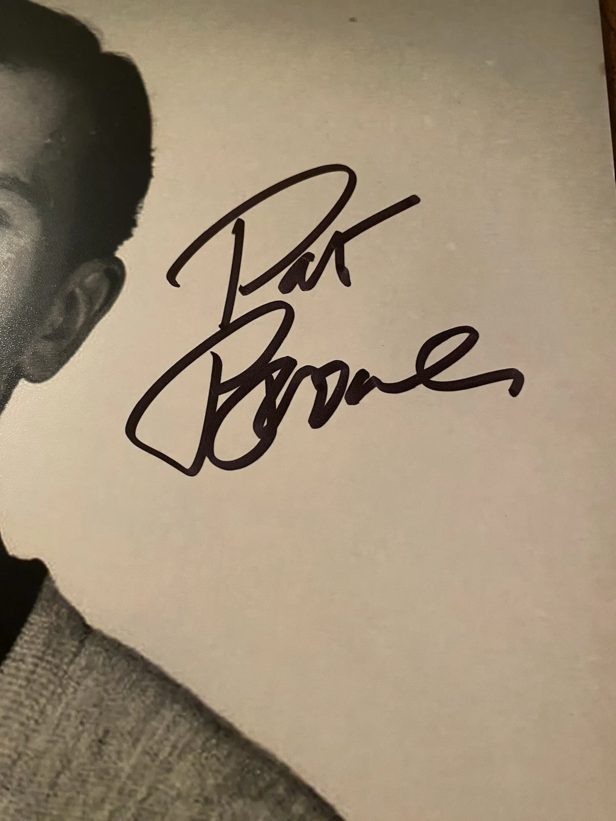 Pat Boone — Pat Boone Signed Autographed Photo April Love State Fair Bernardine Beckett BAS, изображение 3