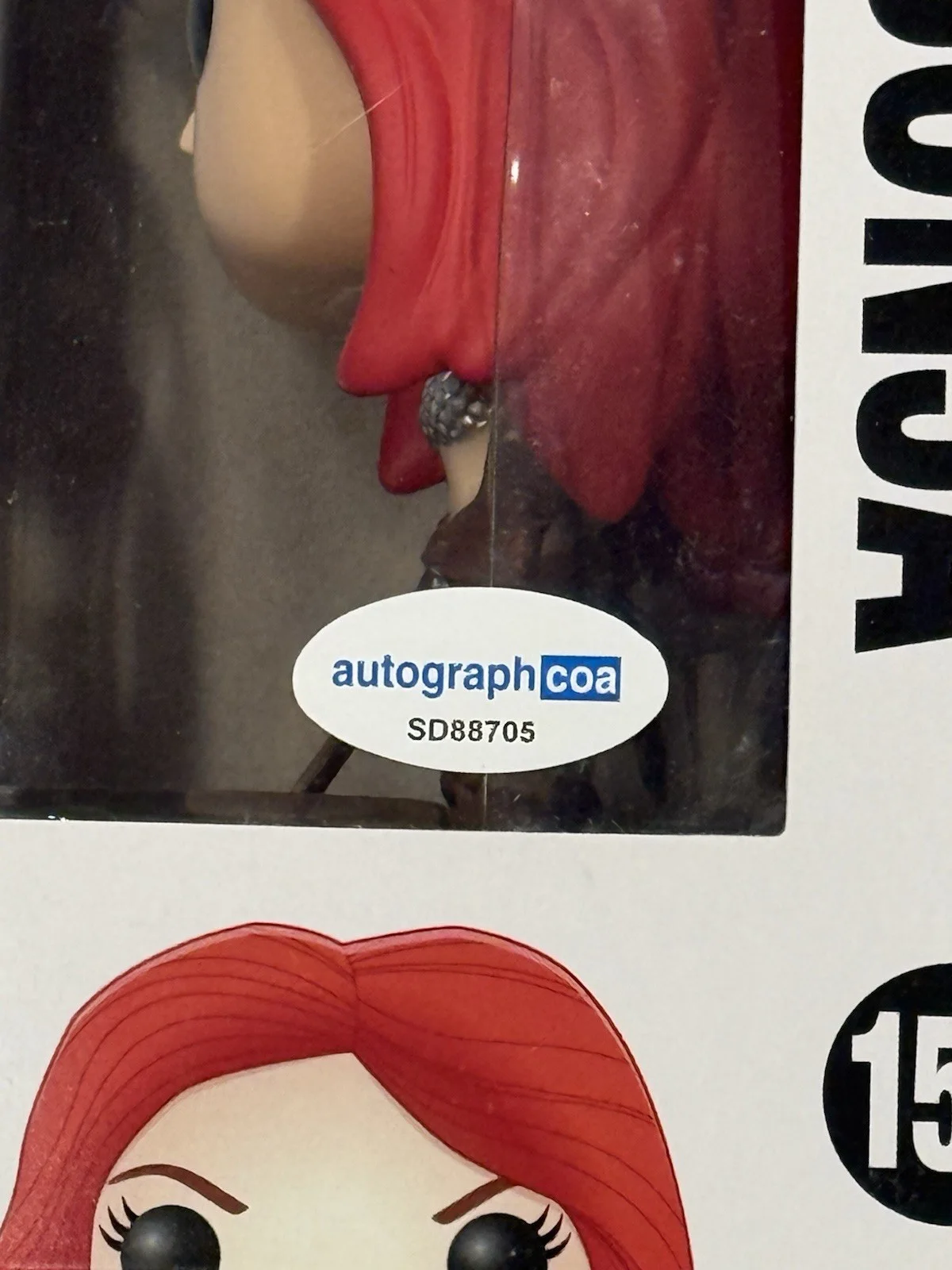 Matilda Lutz — Mitilda Lutz Signed Red Sonja Funko Pop! Heroes #158 ACOA COA, изображение 4