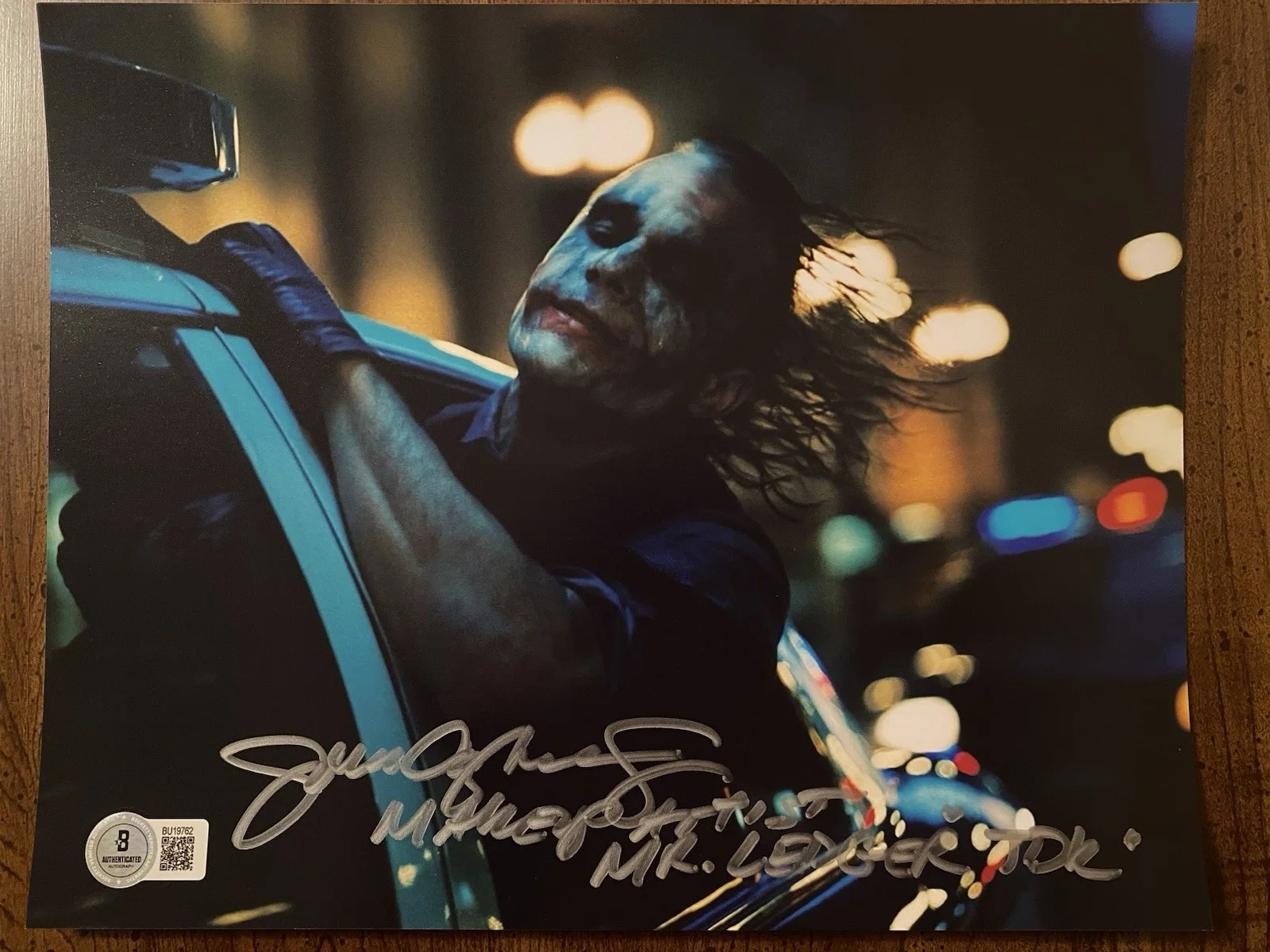 John Caglione Jr — John Caglione Jr Signed Autographed Photo Beckett BAS The Dark Knight The Joker