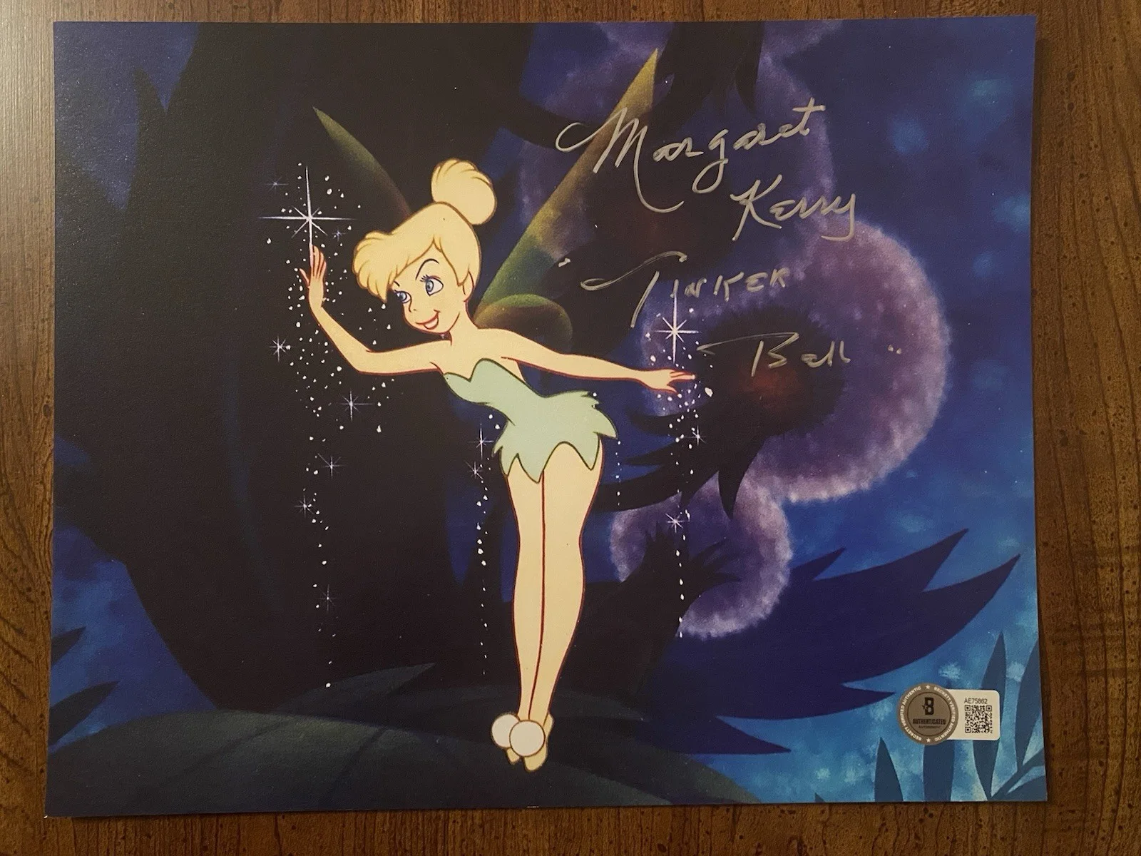 Margaret Kerry — Margaret Kerry Signed Autographed Photo Tinker Bell Peter Pan Beckett BAS