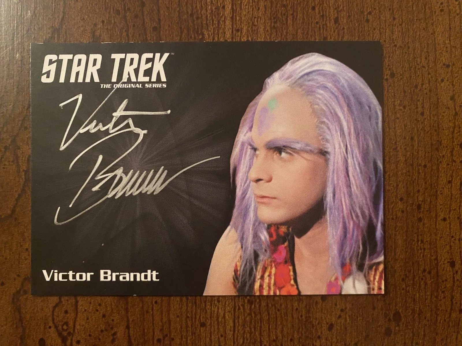 Victor Brandt — Victor Brandt Signed Autographed Star Trek The Original Series Trading Card