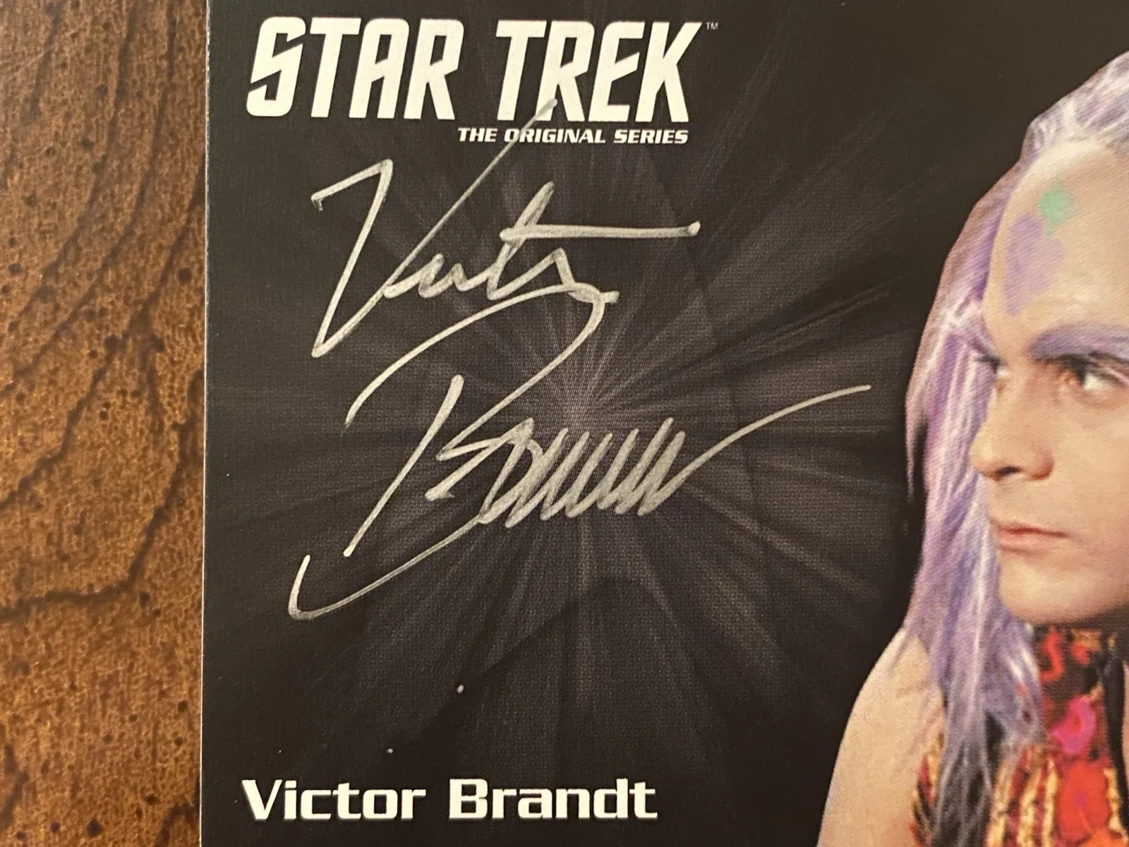 Victor Brandt — Victor Brandt Signed Autographed Star Trek The Original Series Trading Card, изображение 2