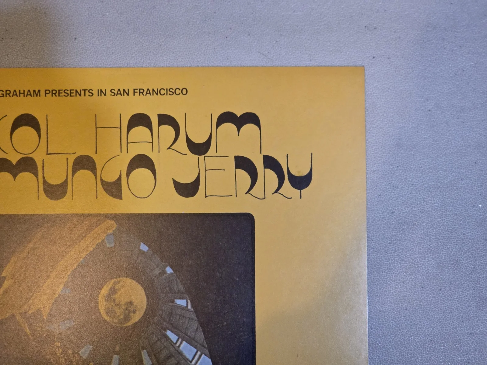 Procol Harum 1970 SIGNED David Singer Fillmore West Concert Poster Bill Graham, image 5
