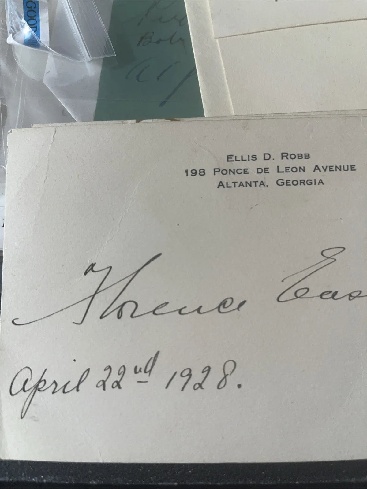 1928 Florence Easton Autograph, изображение 2