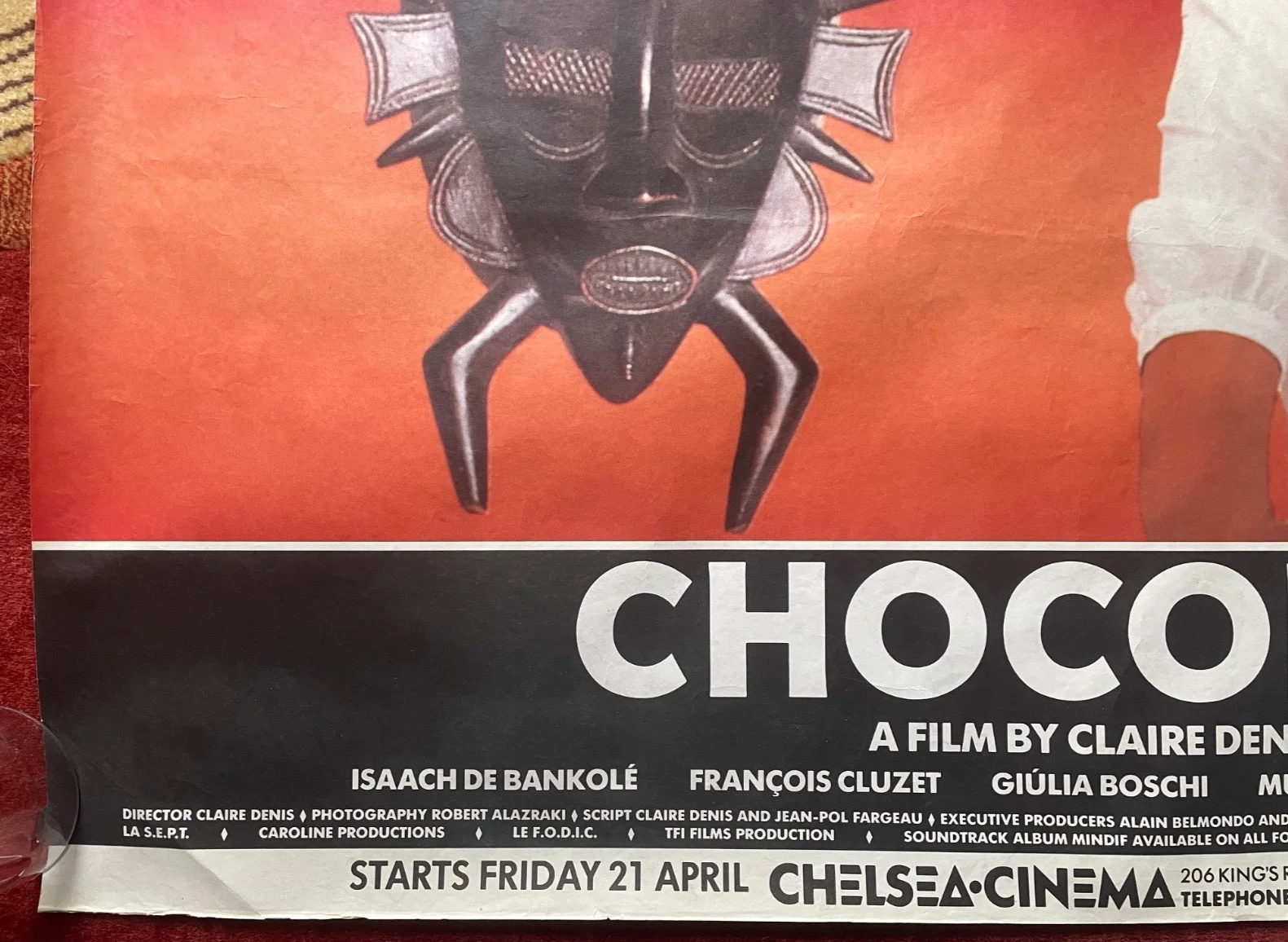 CHOCOLAT (1988) Original UK Quad Movie Poster Giulia Boschi, Claire Dennis, изображение 4