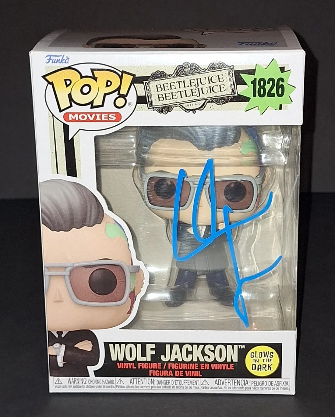 William Dafoe — William Dafoe Signed Autographed Funko Wolf Jackson Beetlejuice Beckett COA