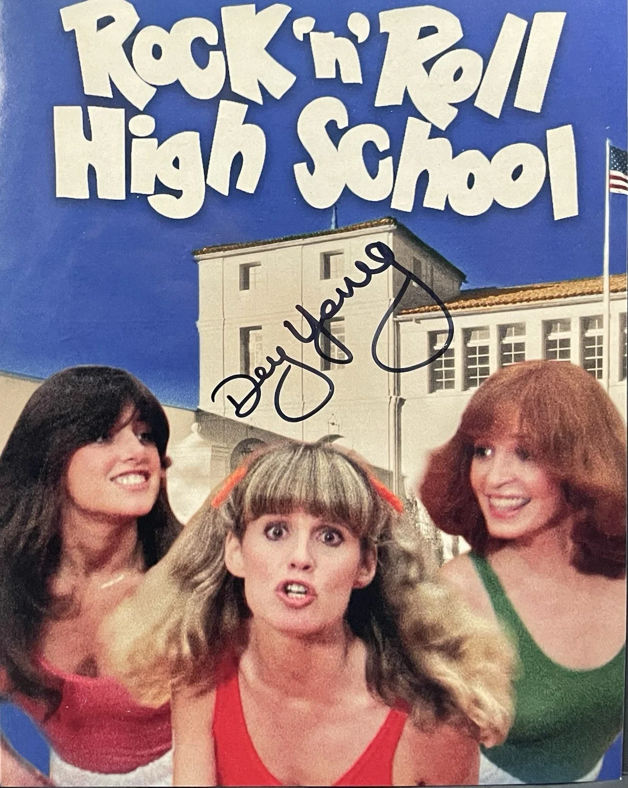 Dey Young — Dey Young Signed 8x10 Photo Rock N Roll Highschool The Ramones Rare 3