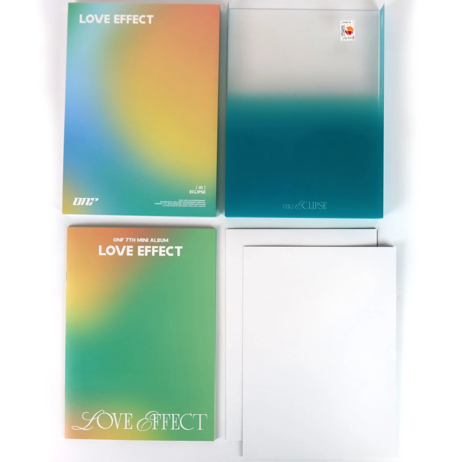 ONF - Love Effect 7th Mini Album Signed Autographed Promo CD K-Pop 2023, image 3