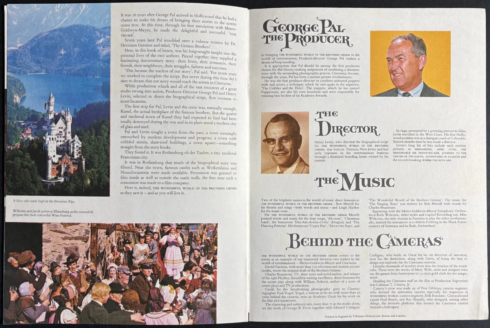 Wonderful World of the Brothers Grimm ORIGINAL Movie Brochure Cinerama 1962, изображение 4