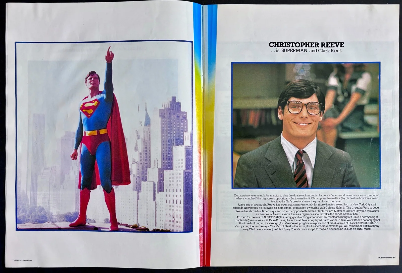 Superman The Movie ORIGINAL UK Film Brochure Christopher Reeve Gene Hackman 1978, изображение 3