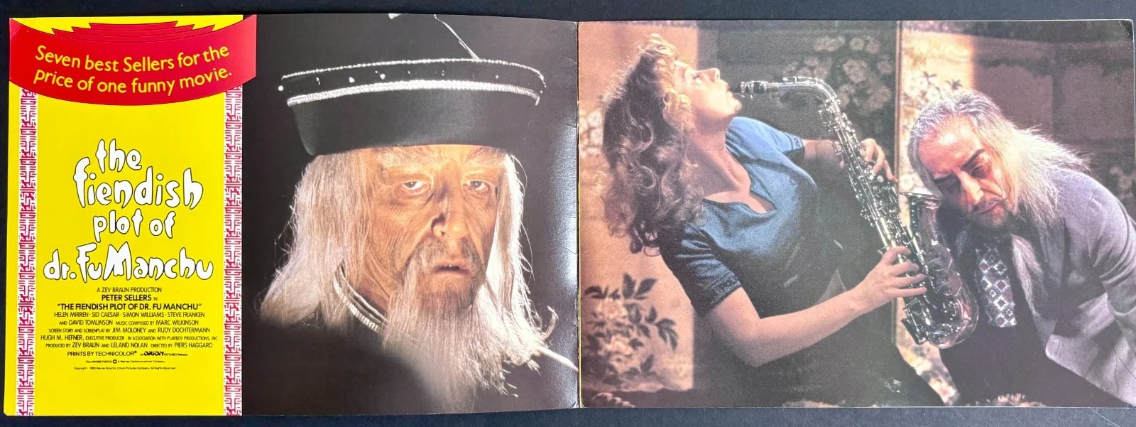 Fiendish Plot of Dr. Fu Manchu ORIGINAL Film Press Book Peter Sellers 1980, изображение 2