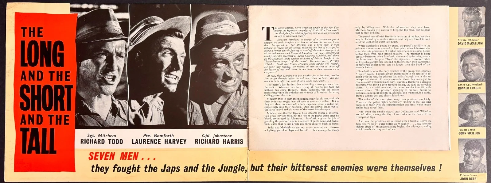 Long and the Short and the Tall ORIGINAL Film Press Book Richard Todd 1961, изображение 2