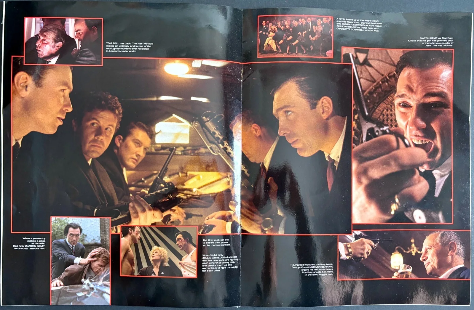 The Krays ORIGINAL UK Charity Premiere Brochure + Tickets Martin Gary Kemp 1990, изображение 4