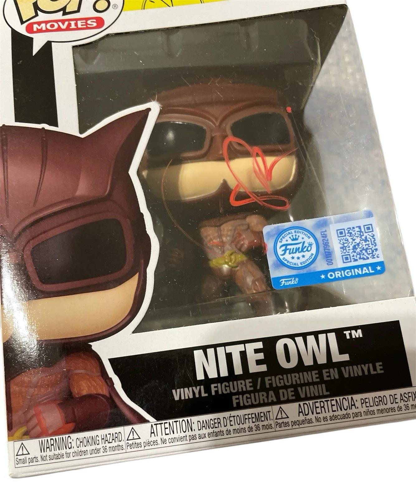 Patrick Wilson Signed Autographed Watchmen Nite Owl Funko Pop 1899 ACOA, изображение 5
