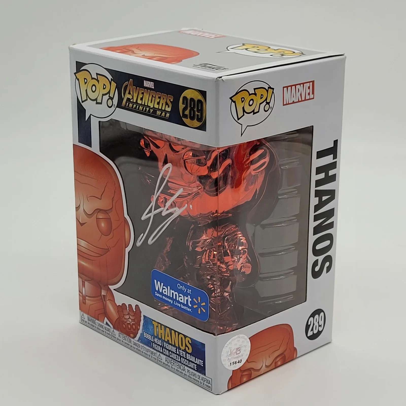 JOSH BROLIN — Josh Brolin Signed Autograph Avengers Thanos Funko Pop #289 Red W/ Protector, изображение 5