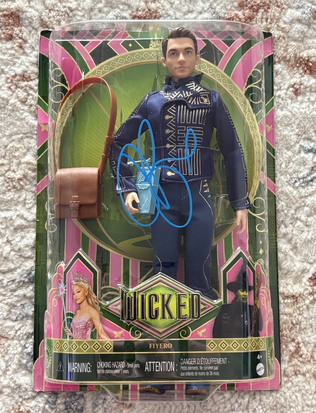 Jonathan Bailey — Jonathan Bailey Signed Autographed Fiyero Wicked Action Figure Doll SWAU COA!