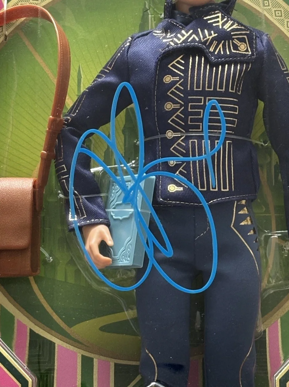 Jonathan Bailey — Jonathan Bailey Signed Autographed Fiyero Wicked Action Figure Doll SWAU COA!, image 2