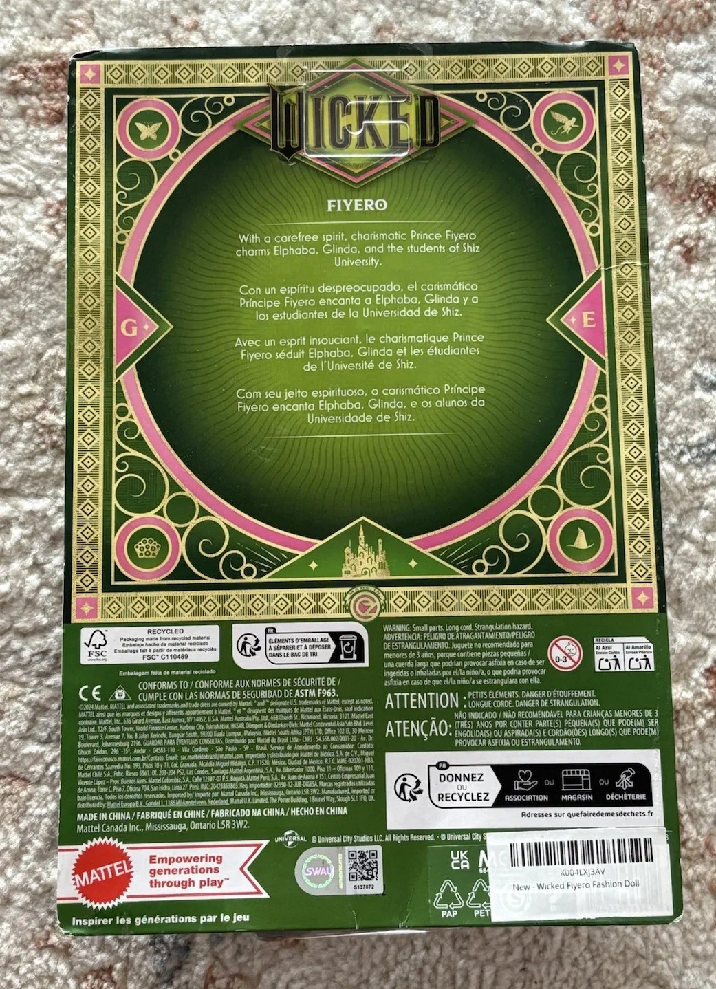 Jonathan Bailey — Jonathan Bailey Signed Autographed Fiyero Wicked Action Figure Doll SWAU COA!, image 3