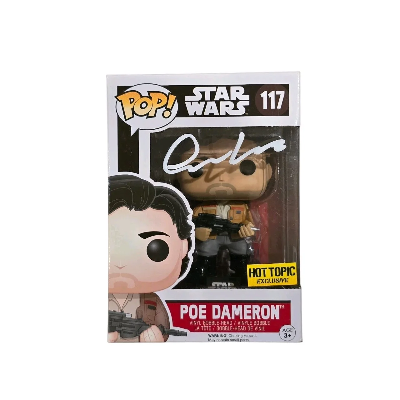 Oscar Isaac — Oscar Isaac Signed Poe Dameron Funko 117 Star Wars SWAU Authenticated RARE
