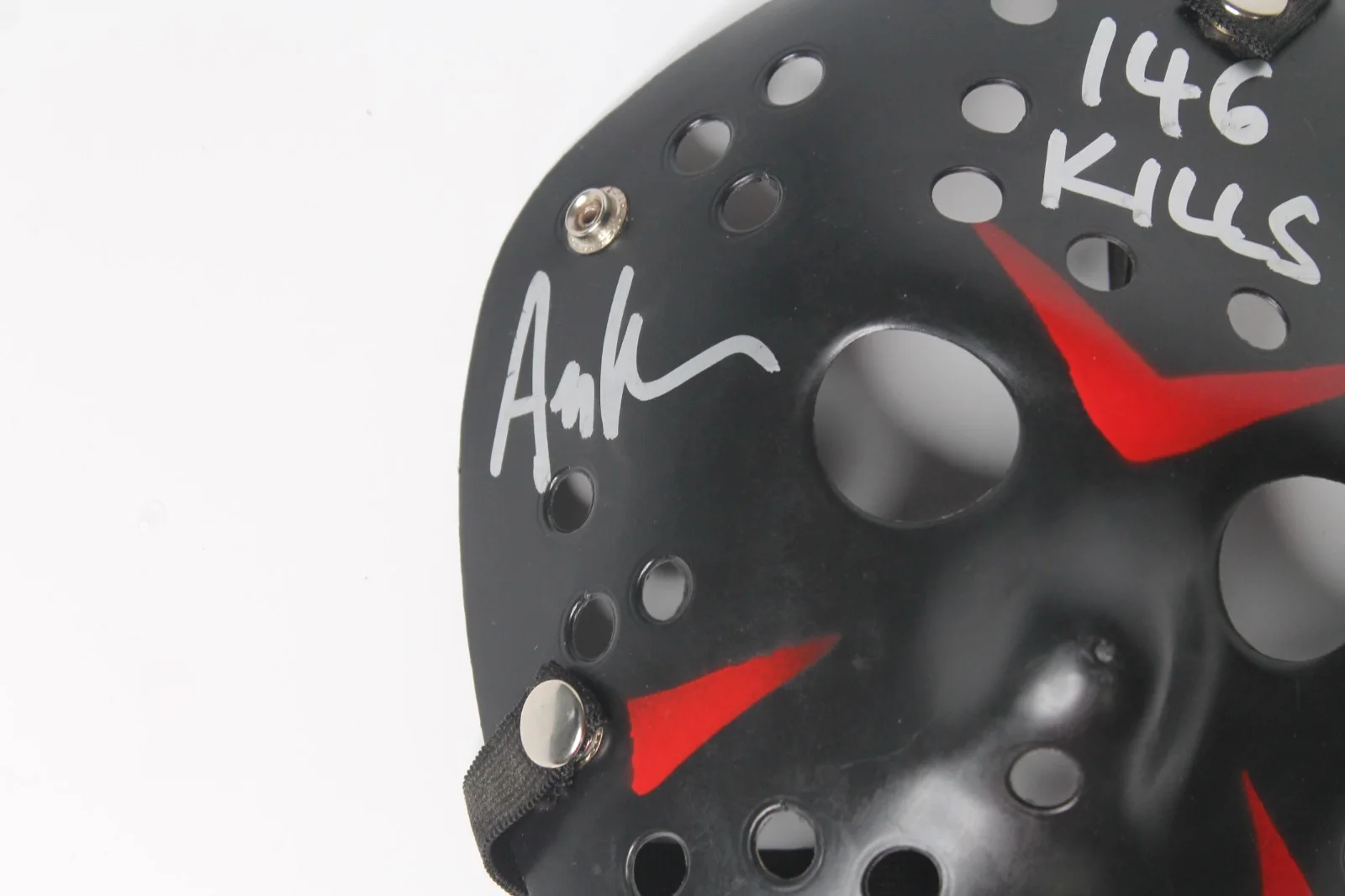 Ari Lehman — Authentic Original Jason Voorhees Autographed Ari Lehman Hockey Mask Friday 13, image 2