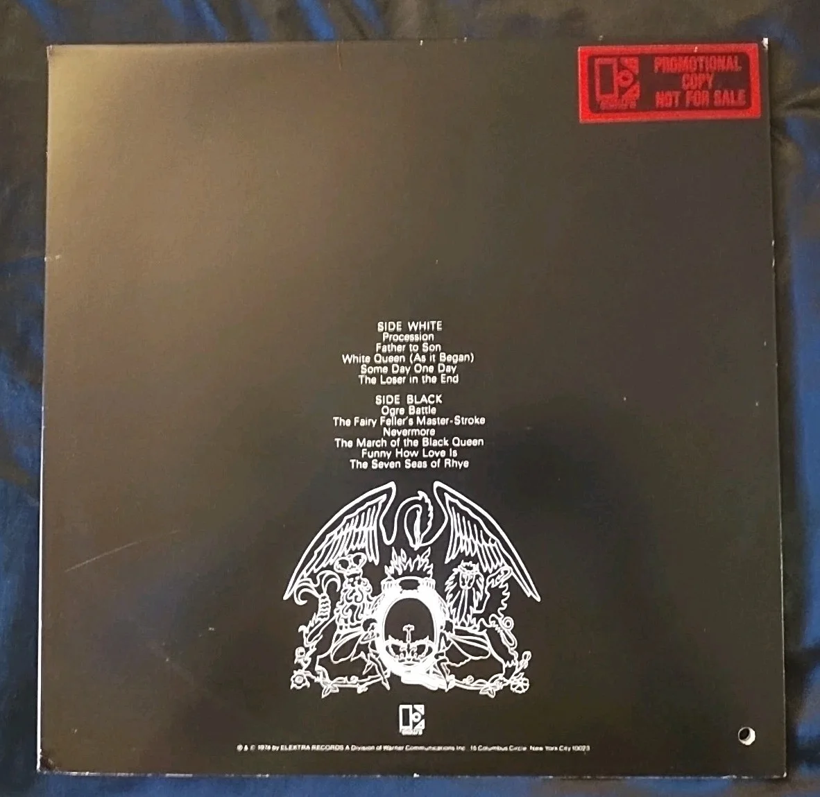 Queen II LP Org. 1974 Elektra White Label Promo LP Not For Sale, изображение 2