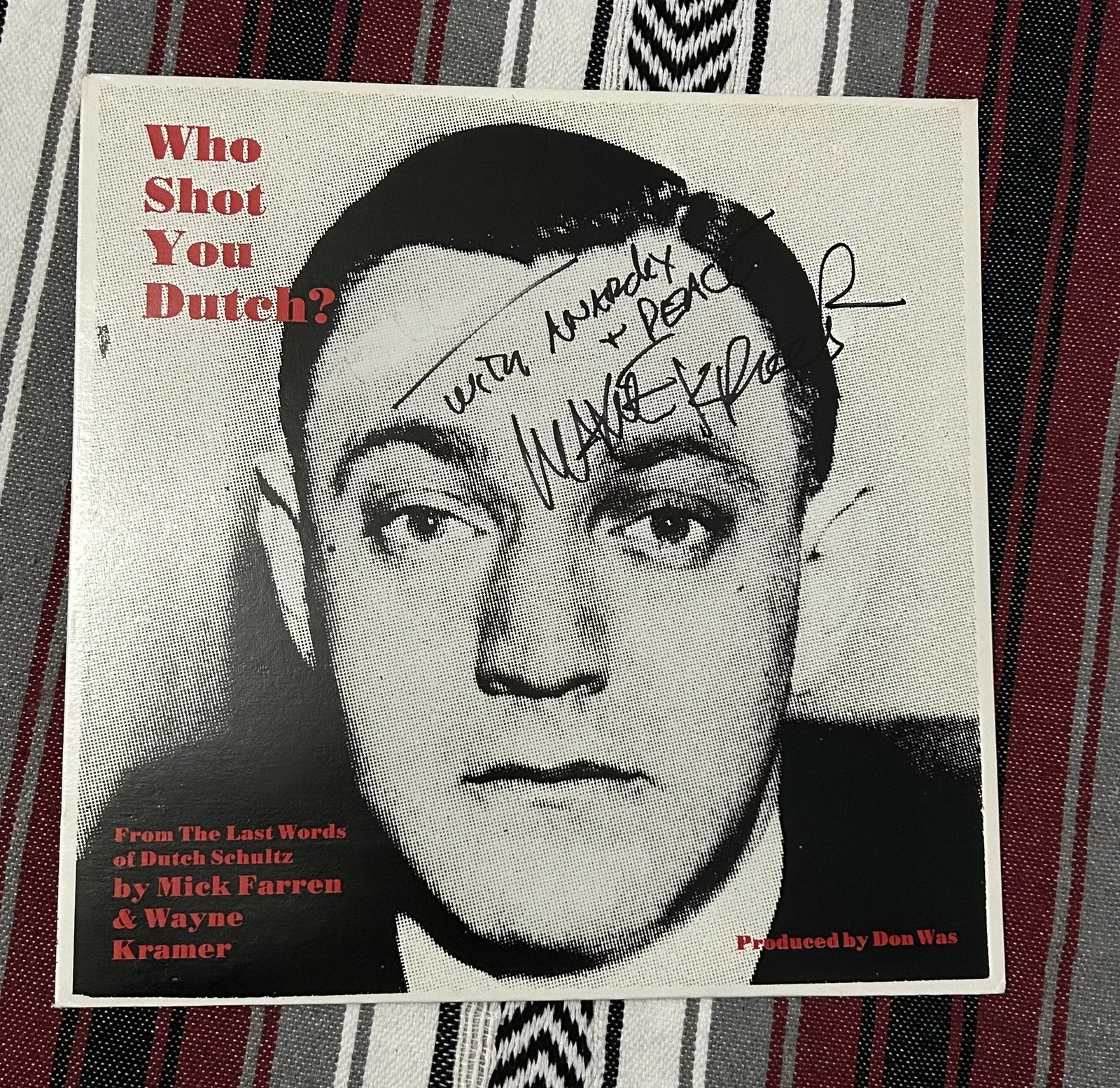 SIGNED Mick Farren Wayne Kramer Vinyl Bundle: Deviants & MC5 who shot you dutch?, image 2