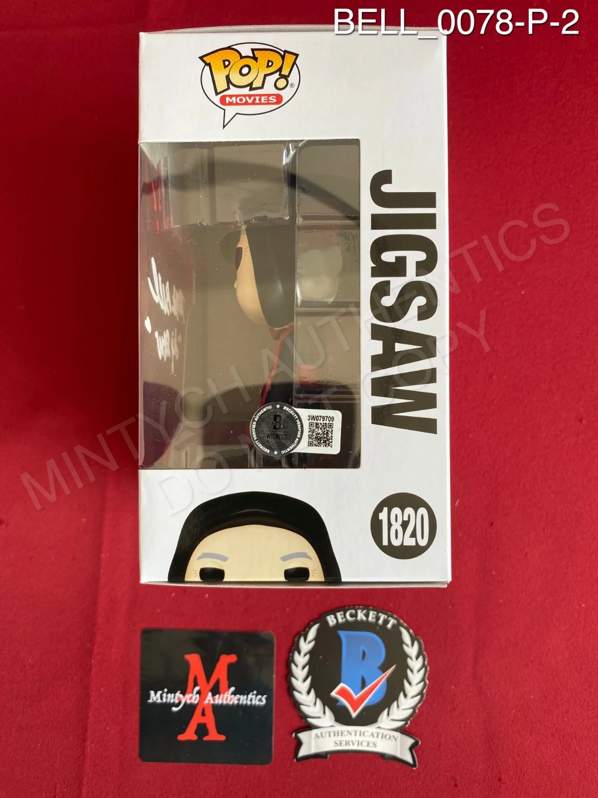 Tobin Bell — Tobin Bell autographed signed Jigsaw Saw Funko Pop #1820 Beckett COA horror, изображение 2