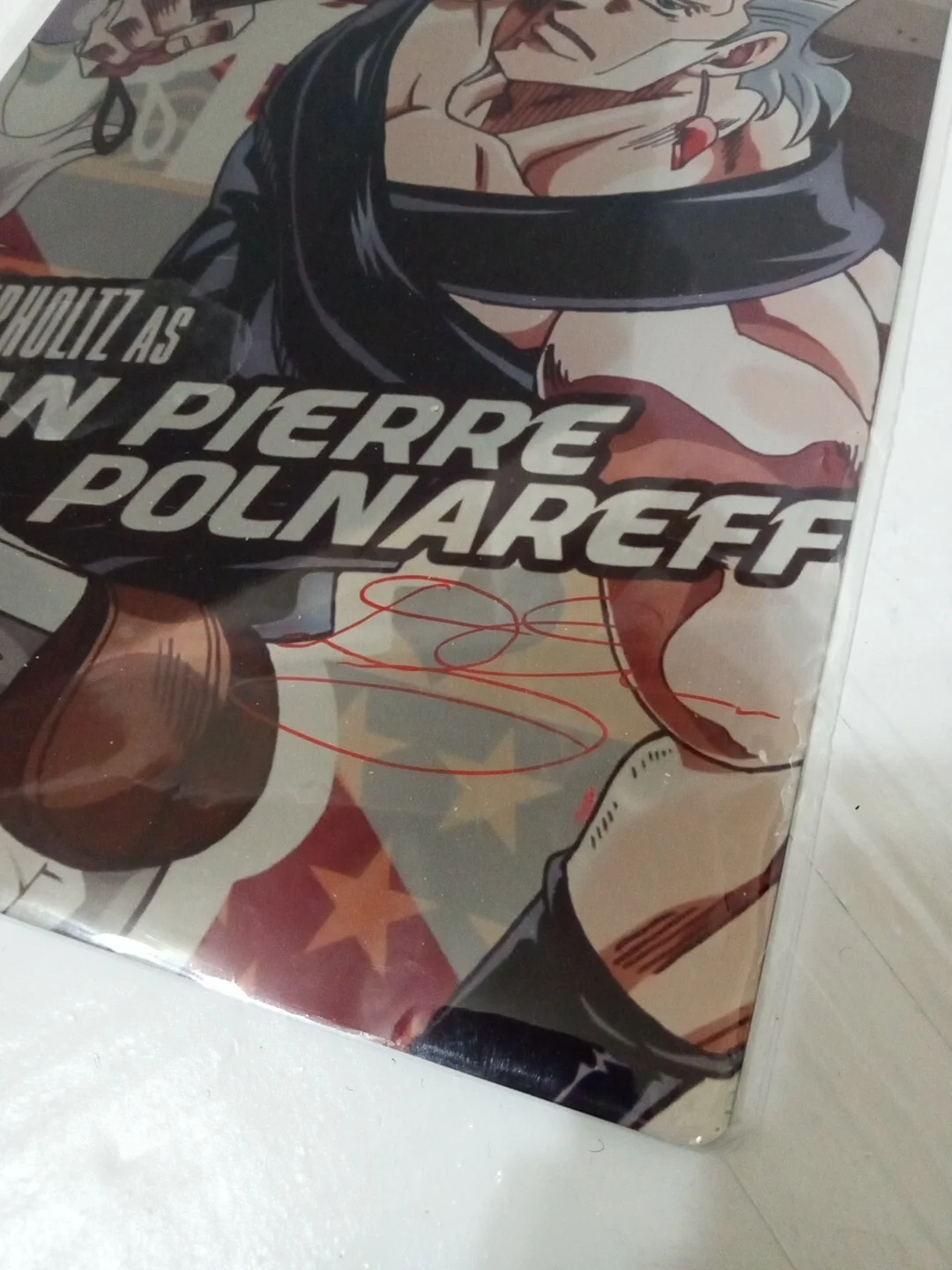 Doug Erholtz — DOUG ERHOLTZ Signed JOJOS BIZARRE ADVENTURE Holograh 8x12 JEAN PIERRE POLNAREFF, image 2