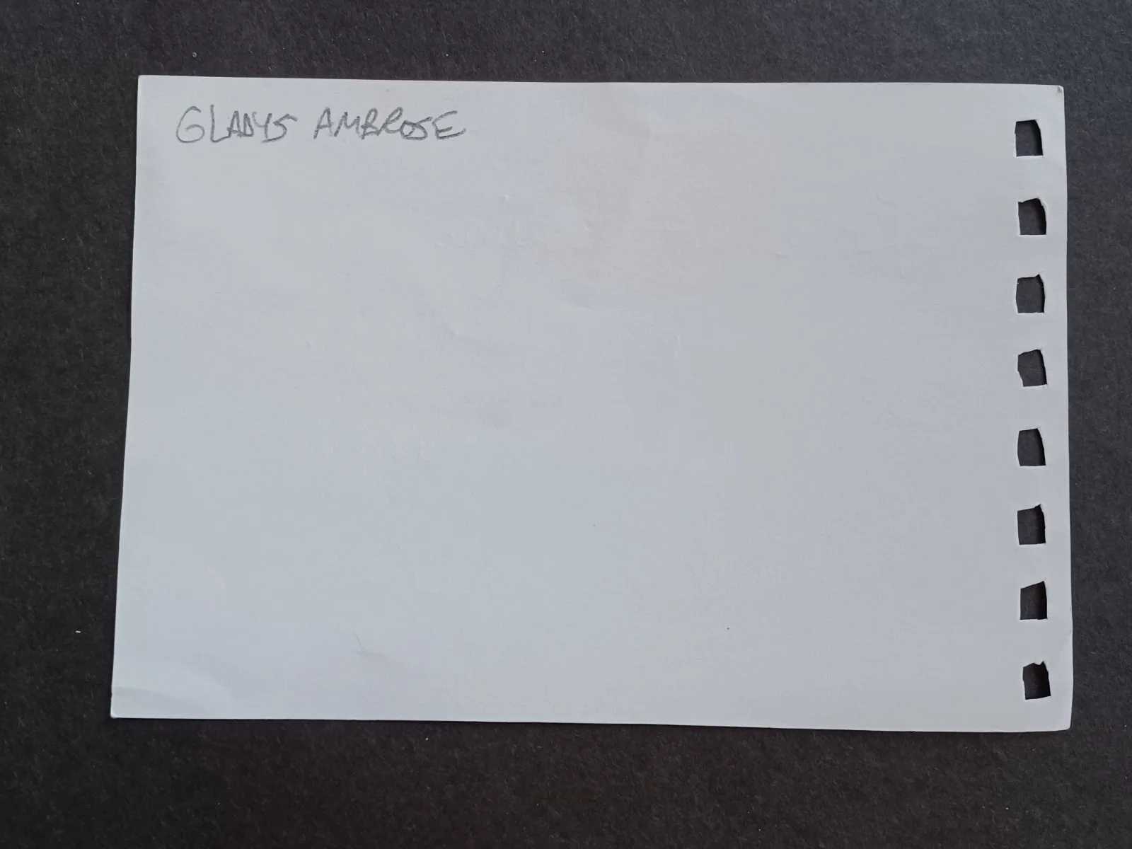 Gladys Ambrose (d. 1998) Signed Album Page - Brookside, image 2