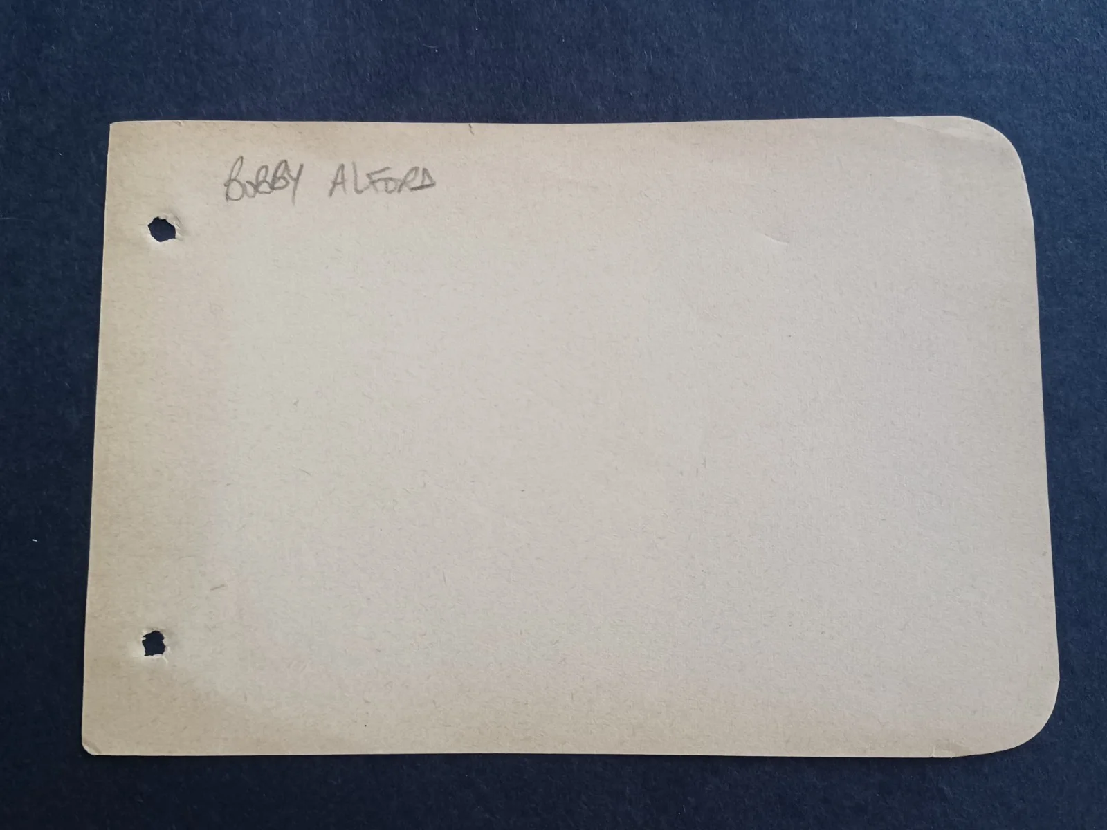 Bobby Alford Signed Album Page - Actor, image 2