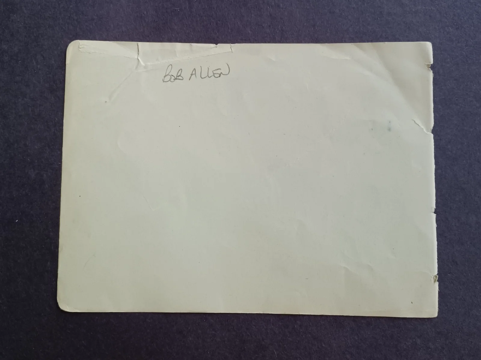 Bob Allen Signed Album Page - Actor, image 2