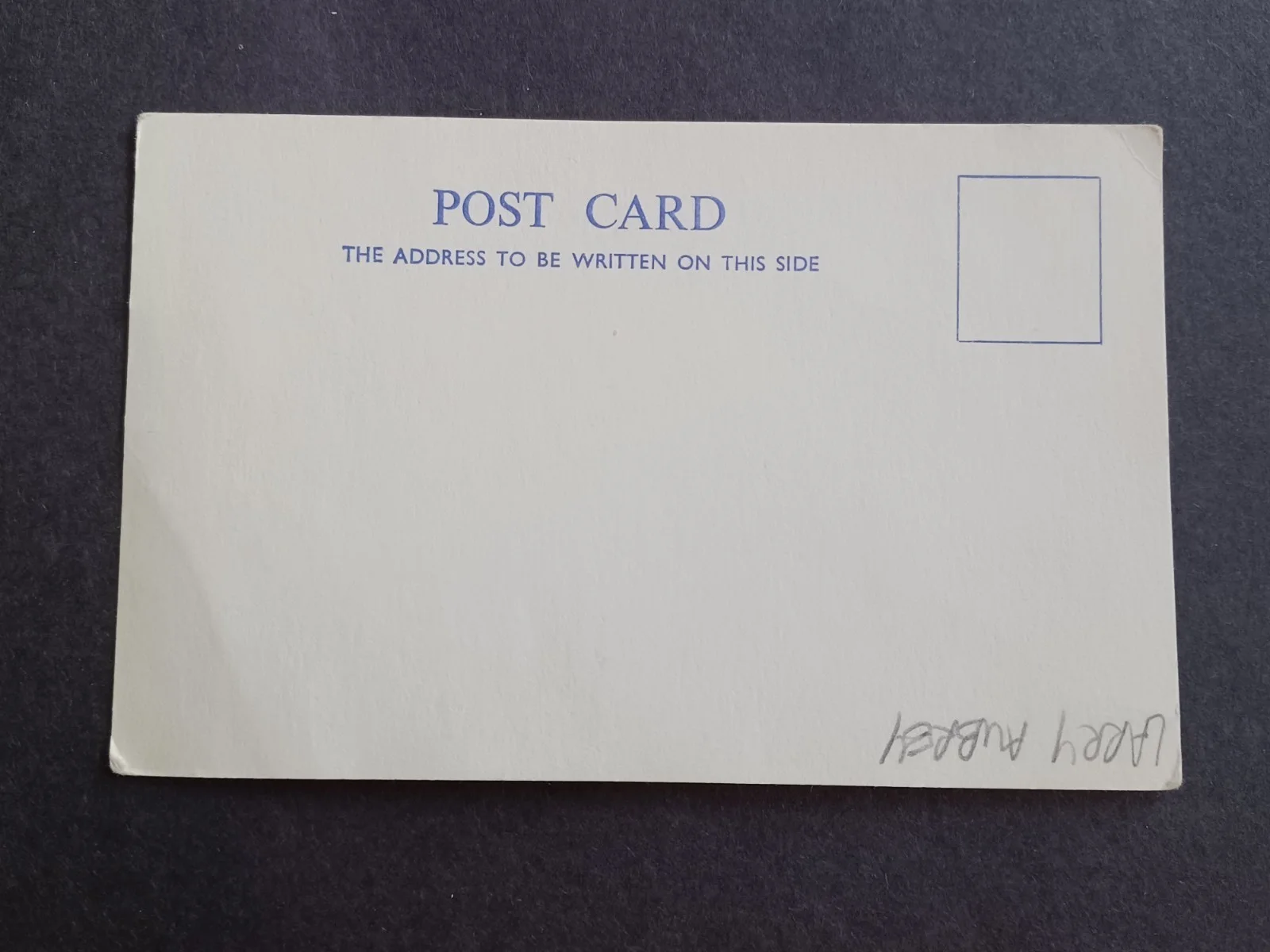 Larry Aubrey Signed 3.5" x 5.5" Postcard - Actor, image 2